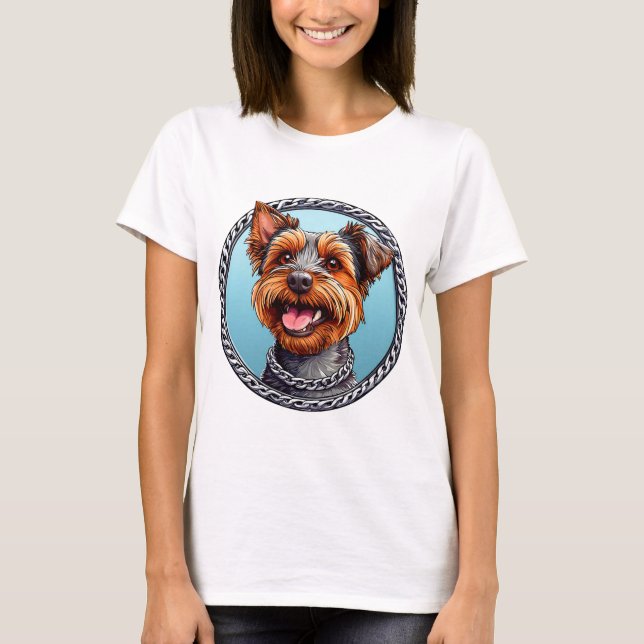 Cute Hund T Shirt (Framsida)