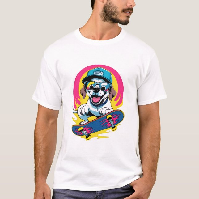 Cute Hund T-Shirt - Perfekt Gift för Hundälskare (Framsida)
