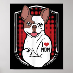 Cute Hund Tattoo I Kärlek Mamma Poster