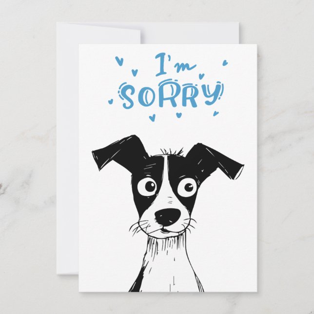 Cute Hund Tecknad Birthday Funny Belet Card (Framsida)