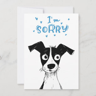 Cute Hund Tecknad Birthday Funny Belet Card
