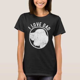 Cute Hund Theme Fars dag I Kärlek Pappa Hund Tatto T Shirt