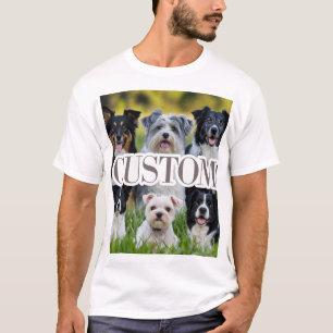 Cute Hund-Thned Anpassningsbar Manar-Shirt T Shirt