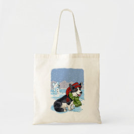Cute hund Tote Bag Tygkasse
