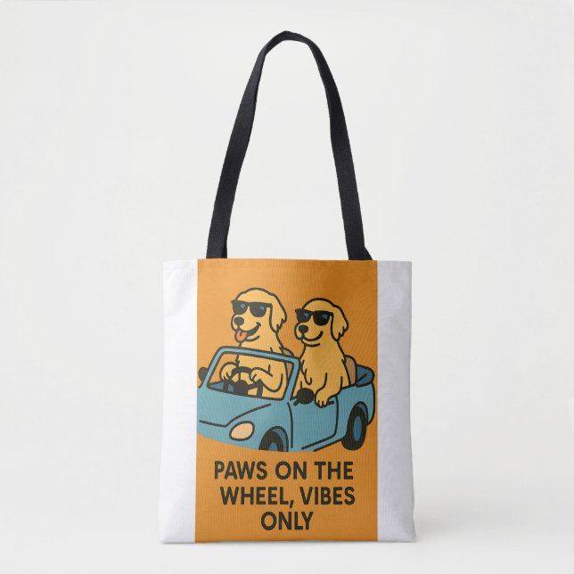 Cute Hund Tote Bag Tygkasse (Framsida)