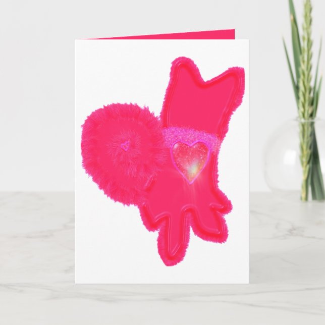 Cute hund Tu B'Av ט ״ ו ב א ב Tack Kort (Framsida)