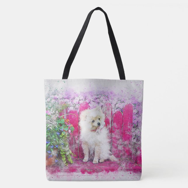 Cute Hund Tygkasse (Framsida)