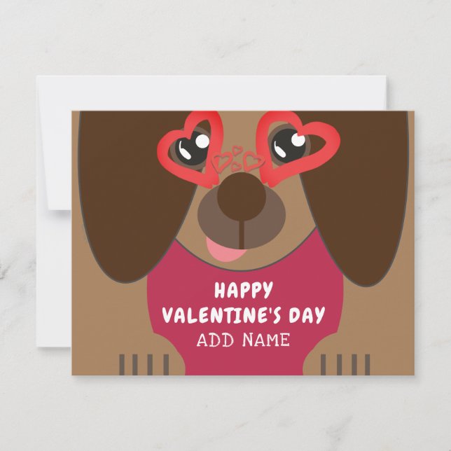 Cute Hund Valentines day (Framsida)