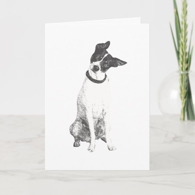 Cute Hund-Vänskap-kort Tack Kort (Framsida)