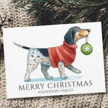 Cute Hund Vattenfärgjul