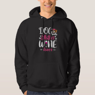 Cute Hund Vin Beagle Hund Mors dag Hoodie