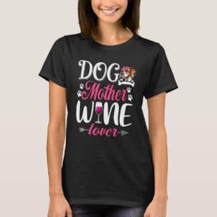 Cute Hund Vin Beagle Hund Mors dag T Shirt