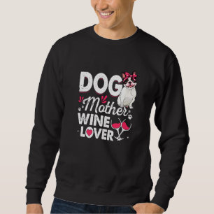 Cute Hund Vin Boston Terrier Hund Mödrar Lång Ärmad Tröja