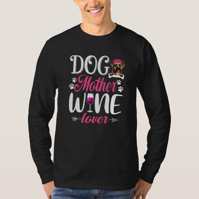 Cute Hund Vin Boxer Hund 1 T Shirt (Framsida)