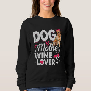 Cute Hund Vin Golden Retriever Hund Mödrar T Shirt