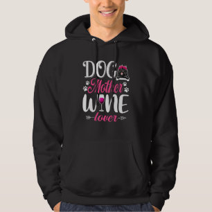 Cute Hund Vin Newfoundland Hund Mödrar Da Hoodie