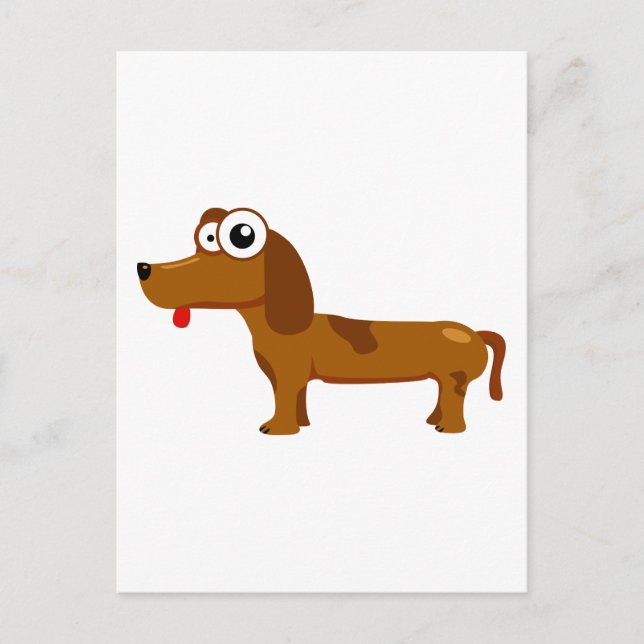 Cute hund vykort (Framsida)