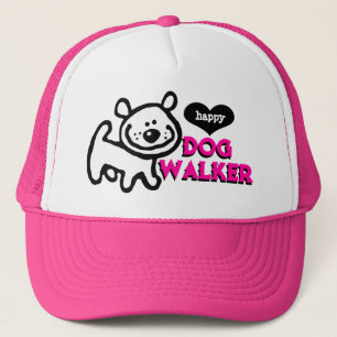 Cute Hund Walking Service Dog Walker Business Keps