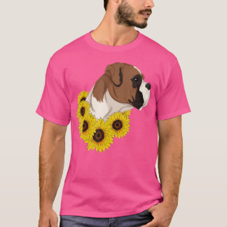 Cute Hundägare Pet Animal Hippie Sunshine Sunflowe T Shirt