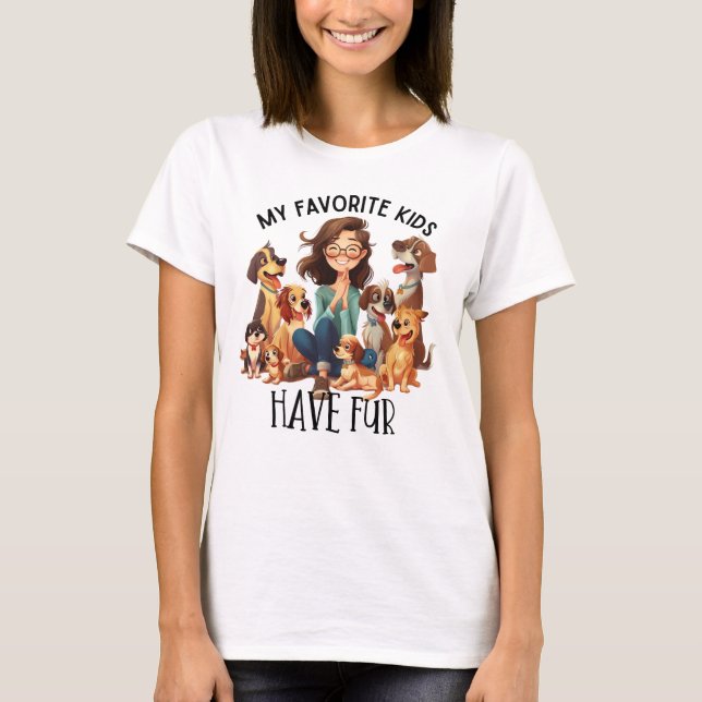 Cute hundälskare ord art t shirt (Framsida)