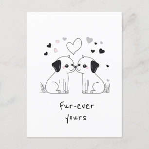 Cute Hundälskares, Päls-någonsin Vykort