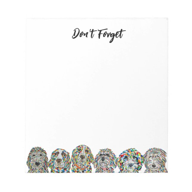 Cute Hundar Anteckningsblock (Framsida)