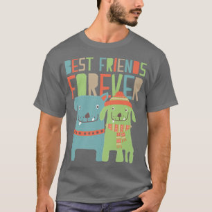 Cute Hundar BFF:s bästa julscarf - vänner för T Shirt