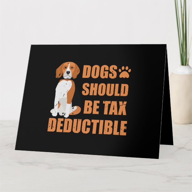 Cute hundar borde vara skattetekniskt avdragsgill, kort (Framsida)