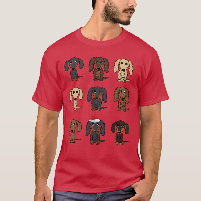 Cute Hundar Hund Parent Gift-flickgåva T Shirt (Framsida)
