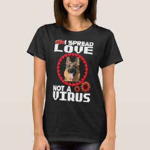 Cute Hundar I spred ut Kärlek, inte en tysk viruss T Shirt