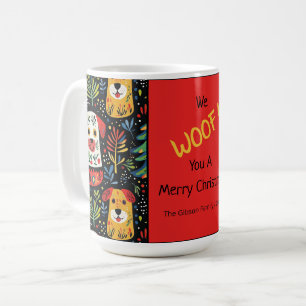 Cute Hundar jul Mugg