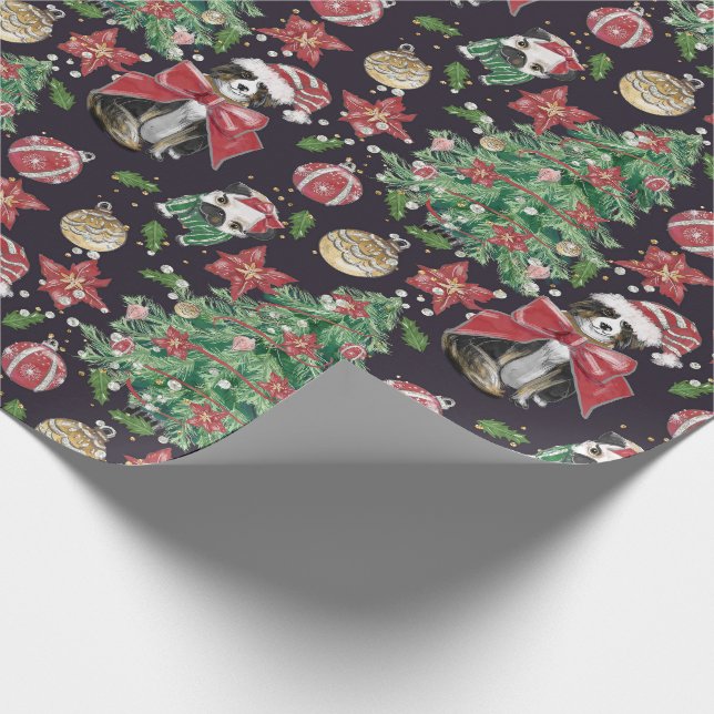 Cute Hundar jul Papper Presentpapper (Hörn)