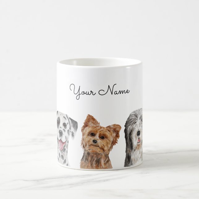 Cute Hundar Kaffemugg (Center)