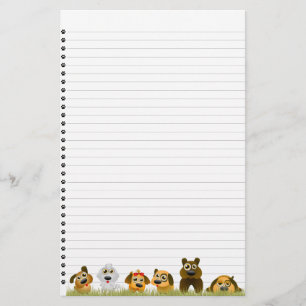 Cute Hundar-lindade stationeri Brevpapper