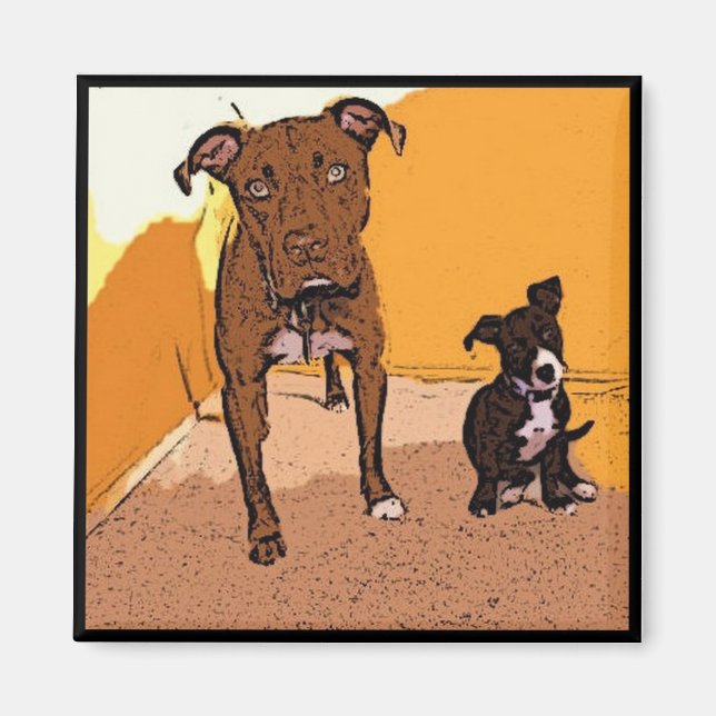 Cute Hundar Magnet (Framsidan)