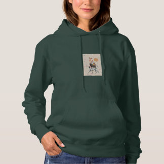 Cute Hundar med Balloons Hoodie Kvinnors Sweatshir T Shirt