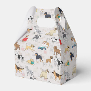 Cute Hundar Mönster Design White Presentaskar