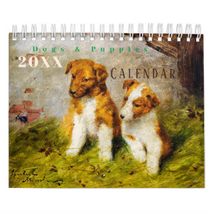Cute Hundar och valpar Kalender