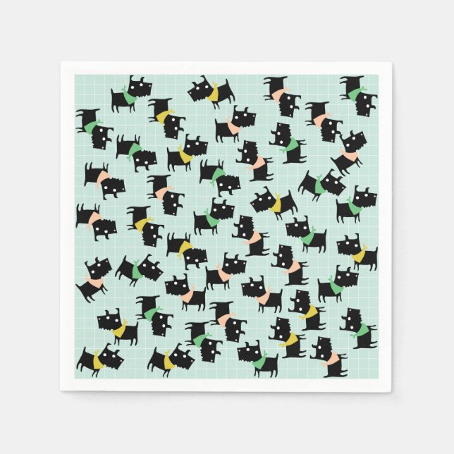 Cute Hundar Pappra blöjor Pappersservett (Framsidan)