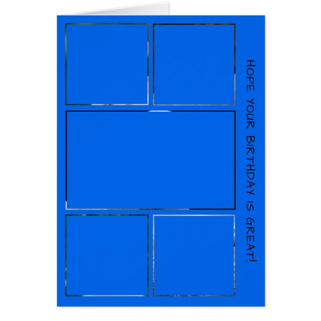 Cute Hundar Photo Birthday Collage OBS Kort (Framsidan)