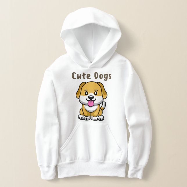 Cute hundar t shirt (Laydown)