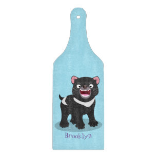 Cute hungrig Tasmanian djävulen tecknad illustrati