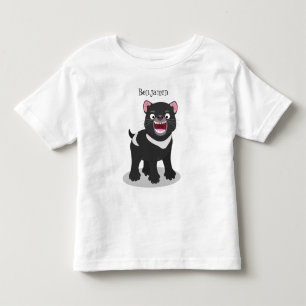 Cute hungrig Tasmanian djävulen tecknad illustrati T Shirt