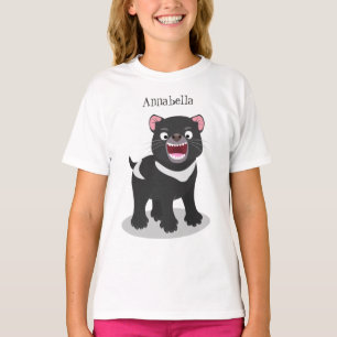 Cute hungrig Tasmanian djävulen tecknad illustrati T Shirt