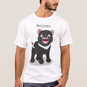 Cute hungrig Tasmanian djävulen tecknad illustrati T Shirt