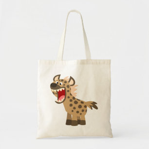 Cute Hungrig Tecknad Hyena Tygkasse