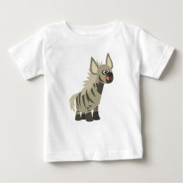 Cute Hungrig Tecknad Stripe Hyena Baby T-Shirt