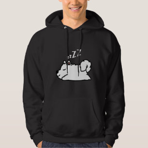 Cute Husky Hund Puppy Sleeping Hoodie