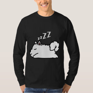 Cute Husky Hund Puppy Sleeping T Shirt
