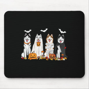 Cute Husky Hundar Ghost Mummy Witch Spooky Hallowe Musmatta
